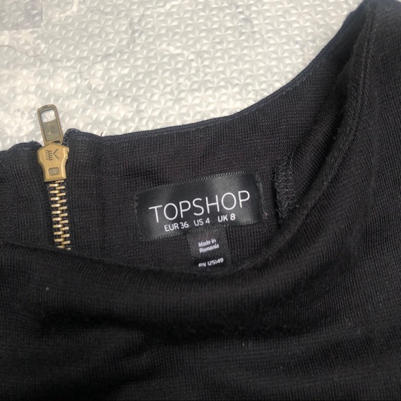 New!! Topshop, black bodycon dress XS - Picture 3 of 8